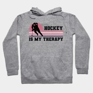 Ice Hockey Is My Therapy Hoodie